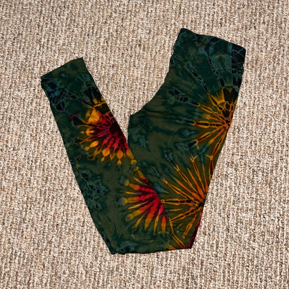 Tie dye yoga leggings